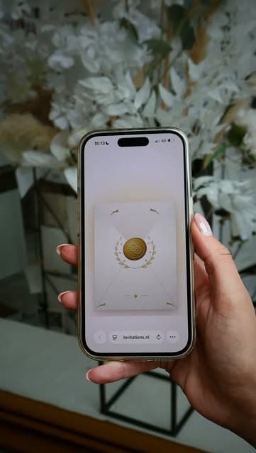Digital wedding invitations, unique and fully customisable, and hundreds of euros cheaper than printed cards.